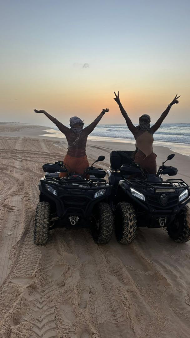 Coucher de soleil au Lac Rose